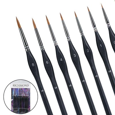 10Pcs Nylon Artist Paint Brush Set High Quality Liner Paint Brush For Painting And Line Work